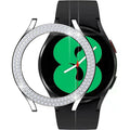 Beschermhoes van pc voor Samsung Galaxy Watch 4 40 mm – zilveren diamantaccenten