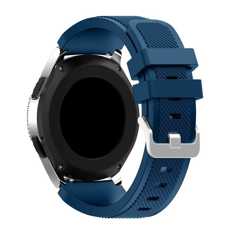 Samsung Galaxy Watch 46mm Dark Blue Silicone Replacement Strap