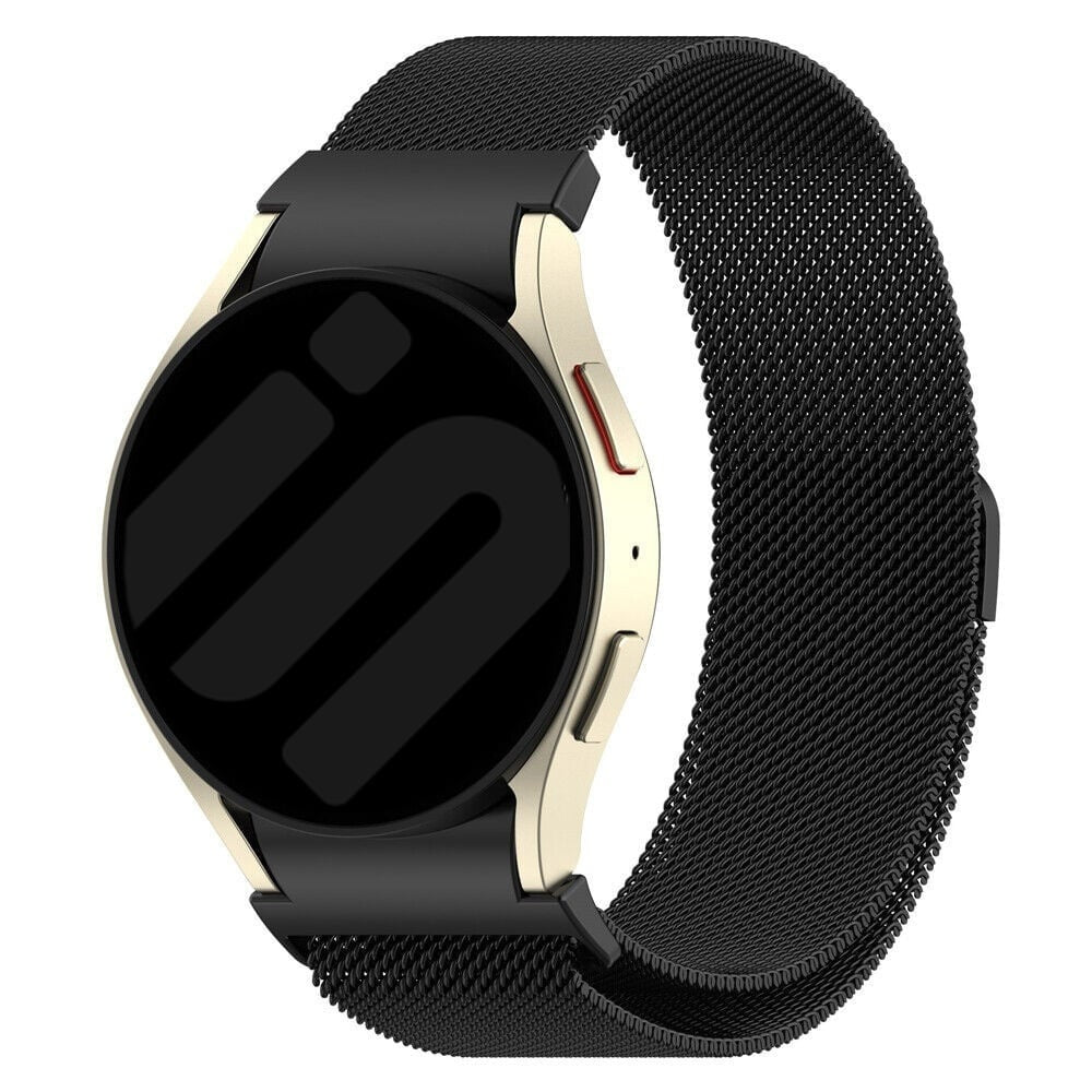 Correa milanesa negra — Samsung Galaxy Watch 7 de 40 mm, enganche de un solo toque