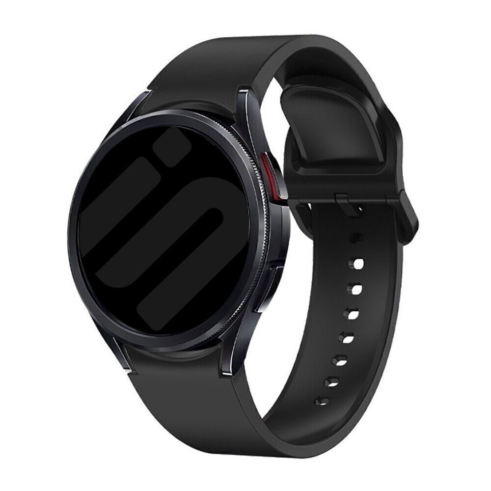 Ett tryck, svart silikonarmband för Samsung Galaxy Watch 7 40 mm