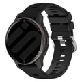 Black Silicone Replacement Strap for Garmin Venu 2
