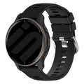 Garmin Vivoactive 3-armband i silikon – svart klockarmband