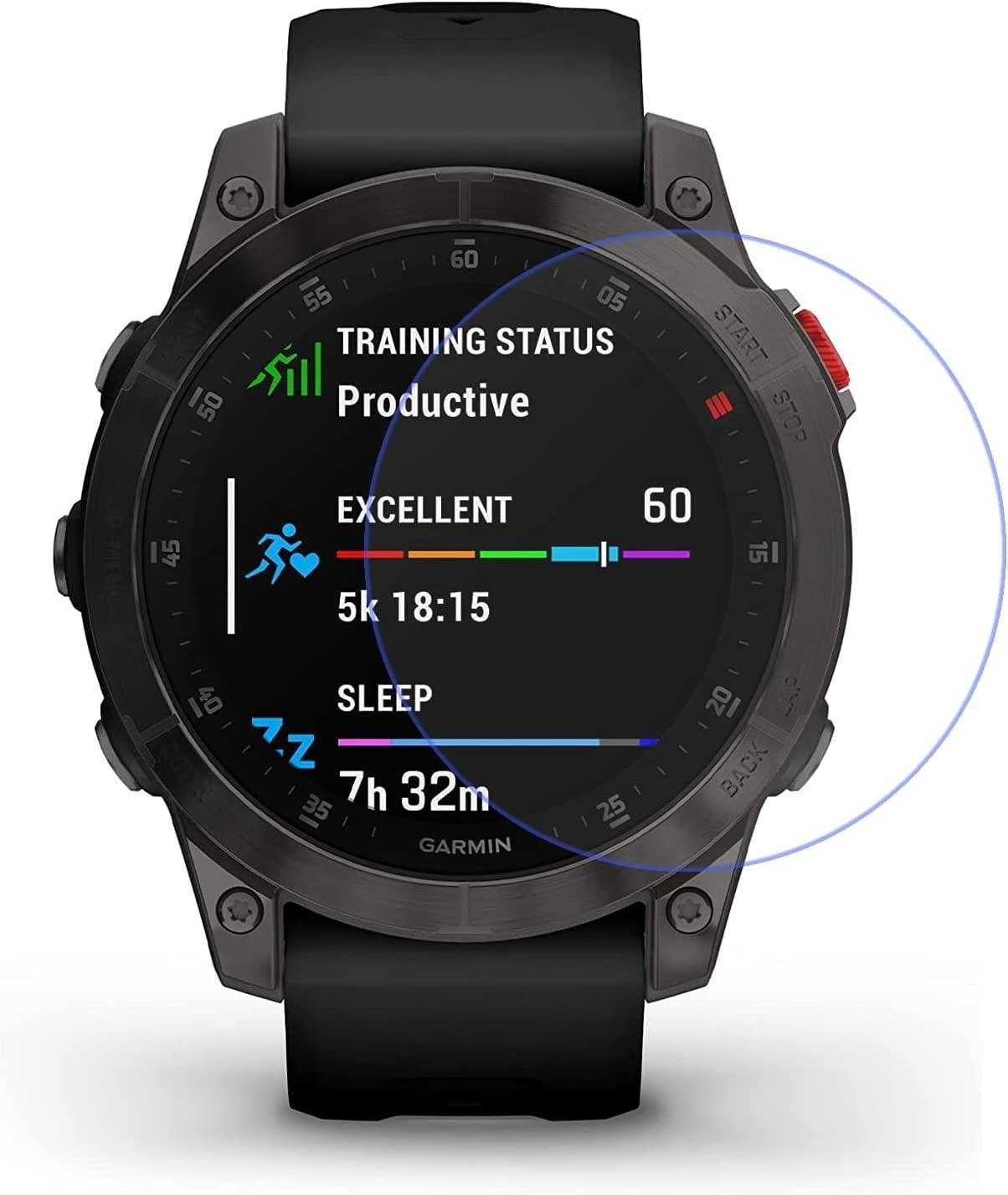 Garmin Epix Gen 2-schermbeschermer voor smartwatch — glazen screenprotector