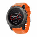 Eloisan oranssi silikoniranneke Garmin Fenix 5x 6x -kelloihin