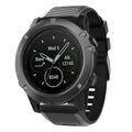 Vervangende band voor de Garmin Fenix 5x- en 6x-serie – zwart siliconen