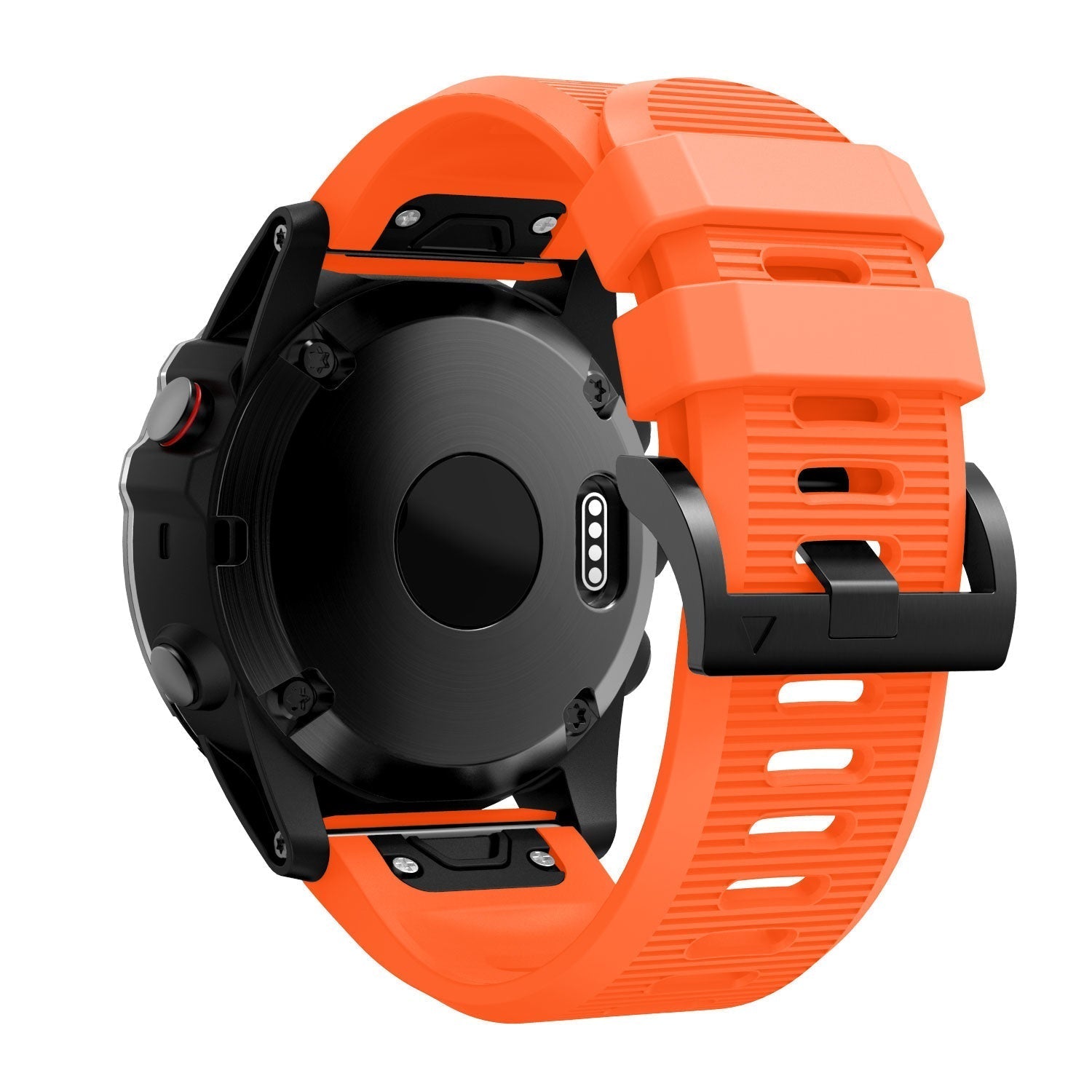 Eloisan oranssi silikoniranneke Garmin Fenix 5x 6x -kelloihin