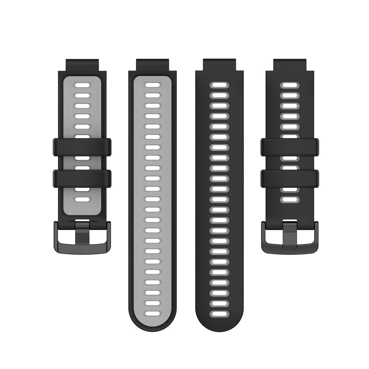 Garmin Forerunner 735XT Sport Strap — Black, Gray, White Accents