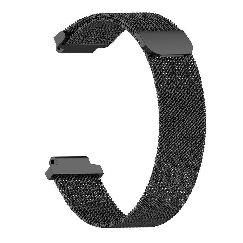 Schwarzes Mailänder Armband für die Garmin Forerunner 735XT