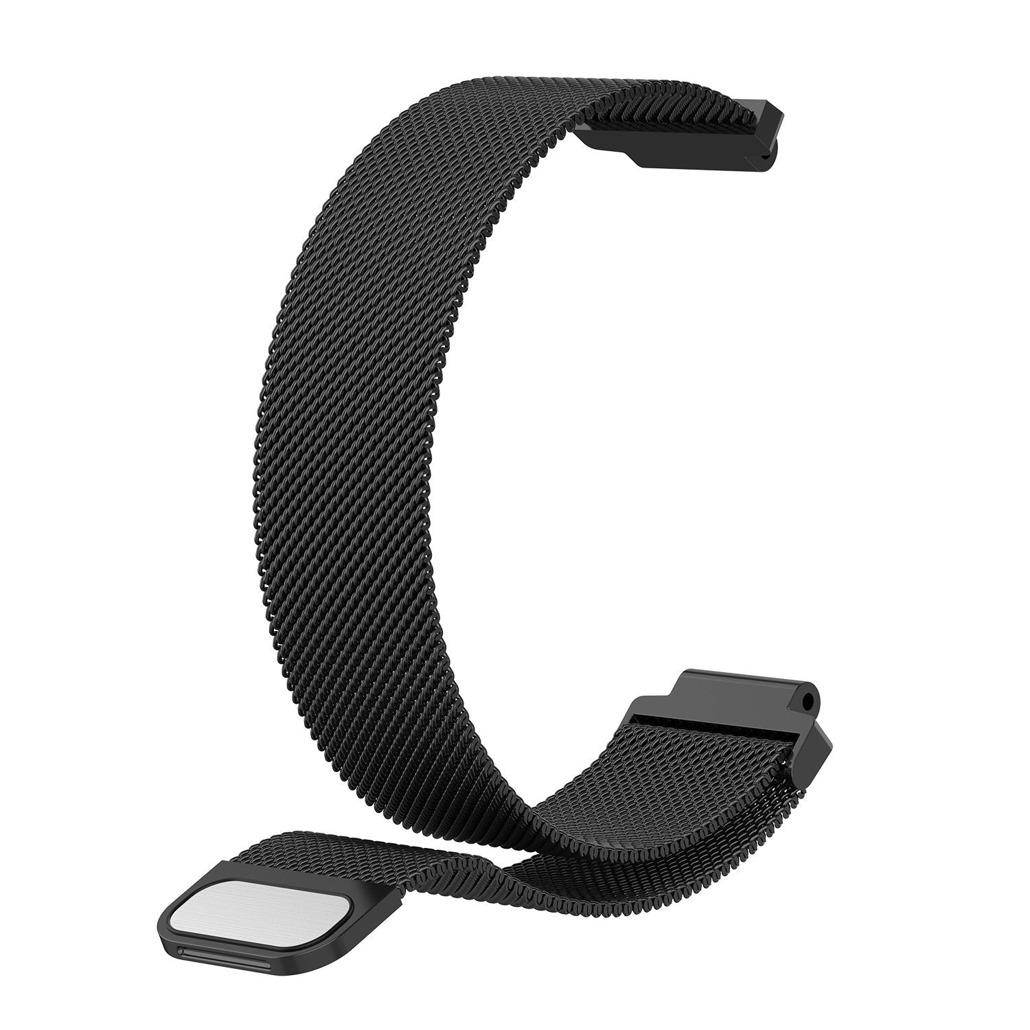 Schwarzes Mailänder Armband für die Garmin Forerunner 735XT