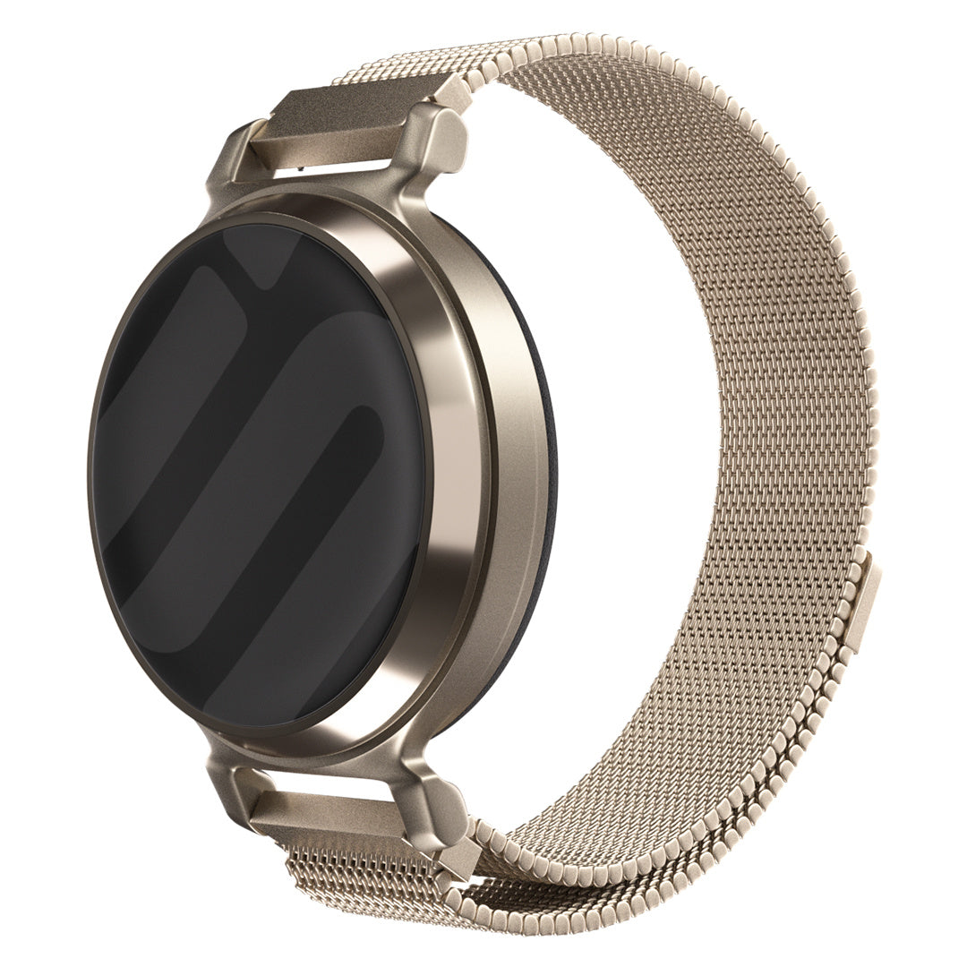 Garmin Lily 2 Milanese-ranneke — magneettikiinnitys, samppanjakulta