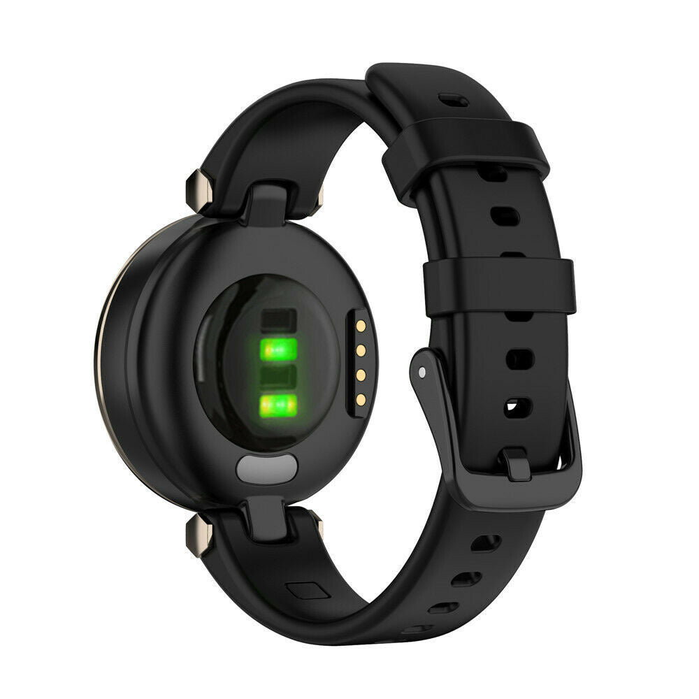 Pulseira de substituição preta em silicone para Garmin Lily