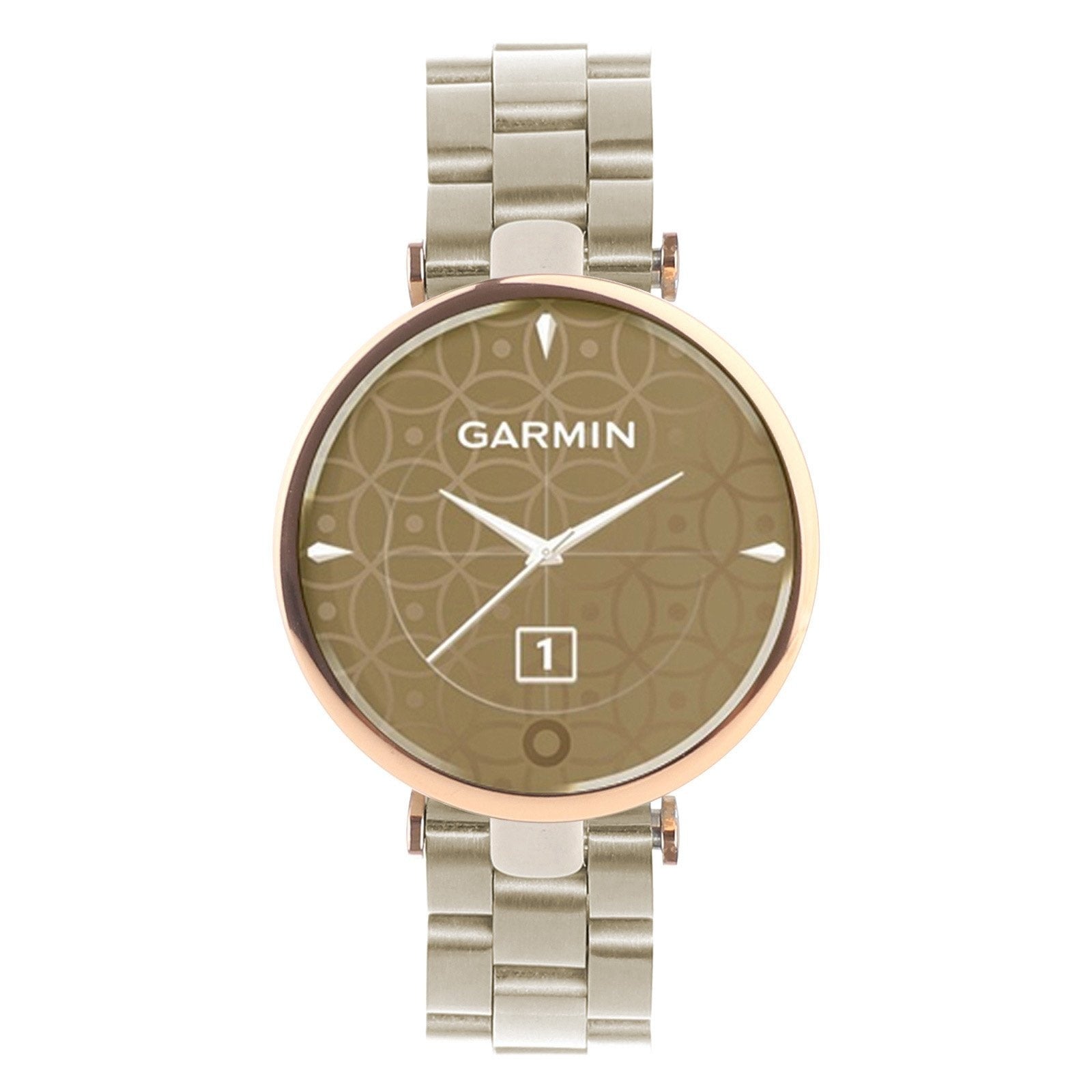 سوار بديل لساعة Garmin Lily من الفولاذ بلون الشامبانيا — إغلاق بإبزيم فراشة
