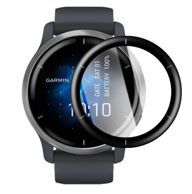 واقي شاشة غشاء بتغطية كاملة لساعات Garmin Venu 2
