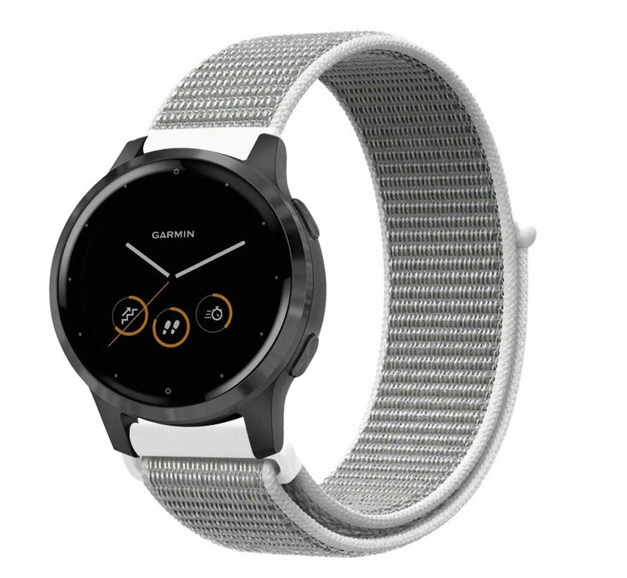 سوار ساعة Garmin Vivoactive 4S الذكية — سوار من النايلون، رمادي