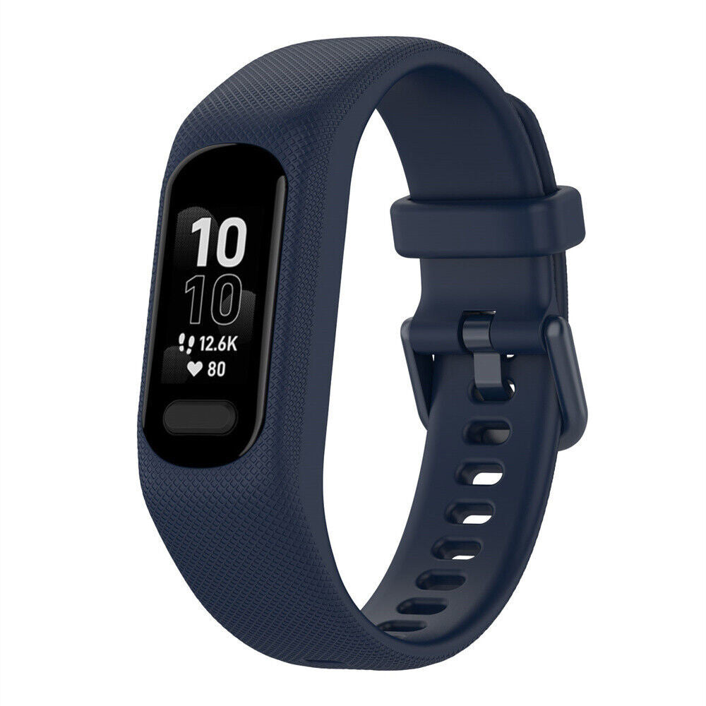 Correa de silicona azul oscuro para Garmin Vivosmart 5