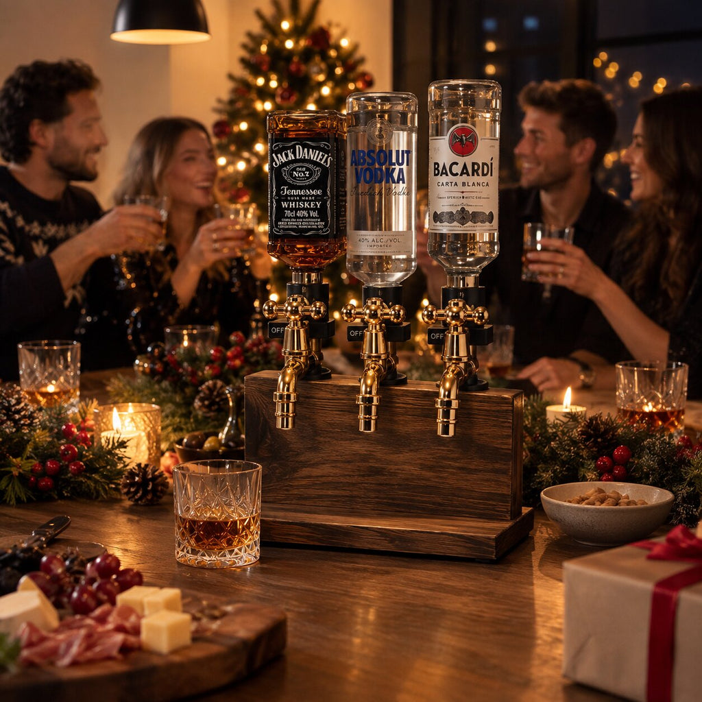 EichenZapf Ξύλινο δοχείο παροχής ροφημάτων — Βρυσάκι επιτραπέζιας τοποθέτησης χωρίς διαρροές