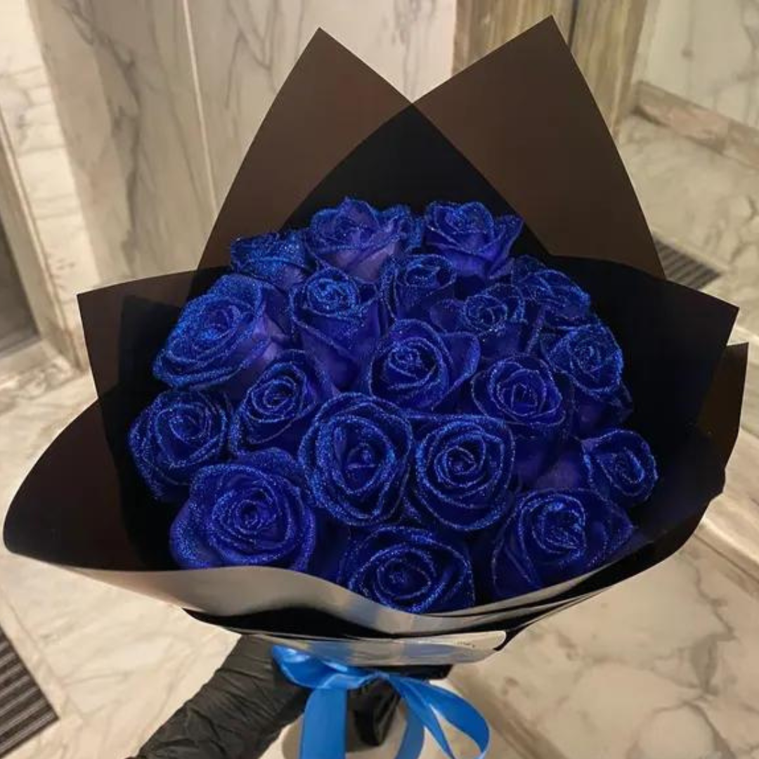 Sparkling Everlasting Rose Bouquet - Romantic Artificial Flowers | Ka-mostore