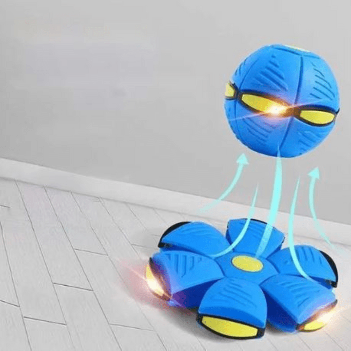 FlitzDisc 二合一飞盘弹力球狗玩具 — 互动玩耍设计
