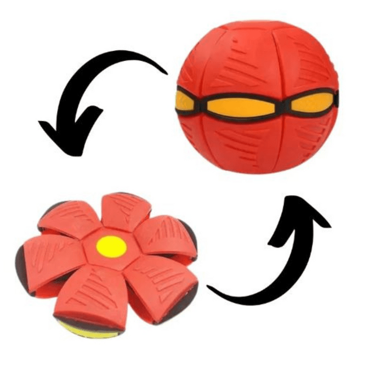 FlitzDisc 二合一飞盘弹力球狗玩具 — 互动玩耍设计