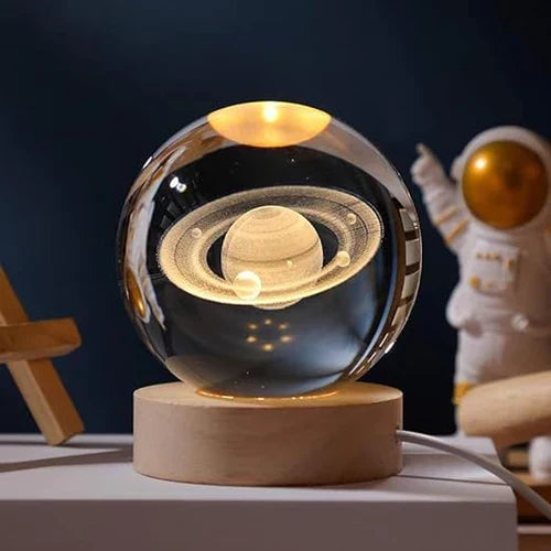 CelestialGlow - Sfera orbitale - Sfera di cristallo illuminata | Ka-mostore