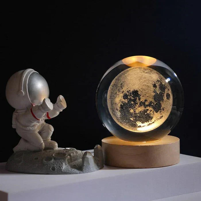 CelestialGlow - Sfera orbitale - Sfera di cristallo illuminata | Ka-mostore