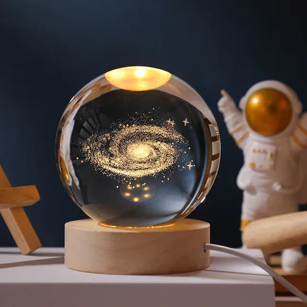 CelestialGlow - Sfera orbitale - Sfera di cristallo illuminata | Ka-mostore