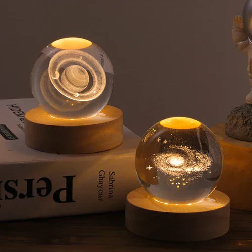 CelestialGlow - Sfera orbitale - Sfera di cristallo illuminata | Ka-mostore