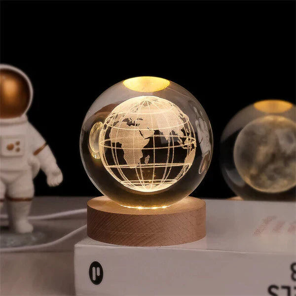 CelestialGlow - Sfera orbitale - Sfera di cristallo illuminata | Ka-mostore