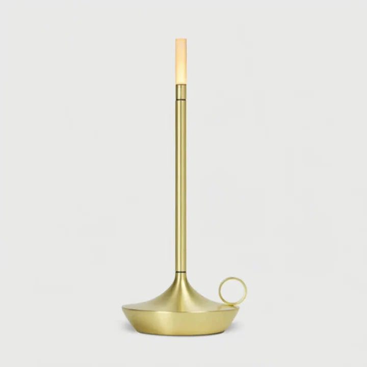 Sladdlös uppladdningsbar bordslampa i aluminium - dimbar, Ø 12 × H 26 cm
