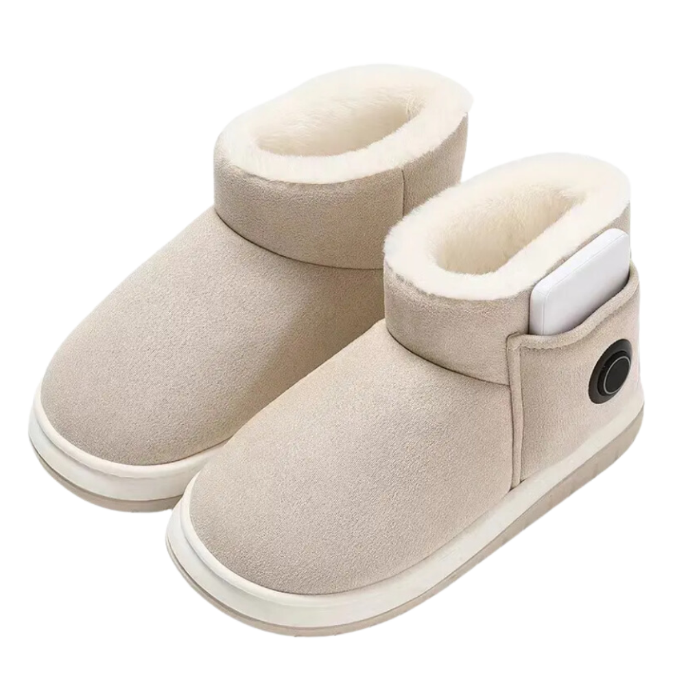 Graphene Heated Shoes For Winter With Adjustable Temperature And Rechargeable Battery