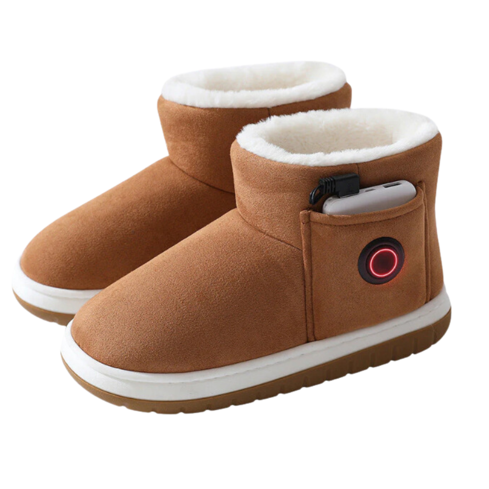 Graphene Heated Shoes For Winter With Adjustable Temperature And Rechargeable Battery