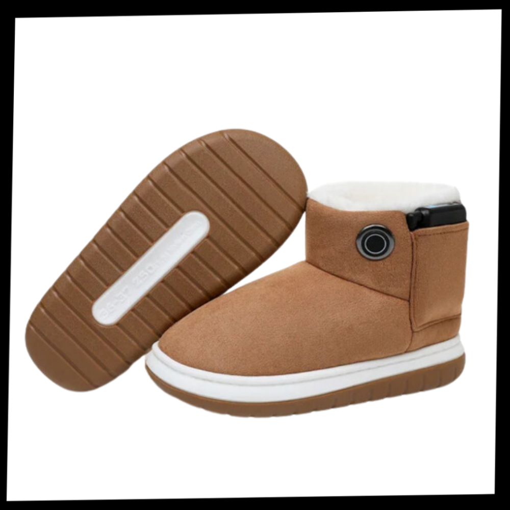 Graphene Heated Shoes For Winter With Adjustable Temperature And Rechargeable Battery
