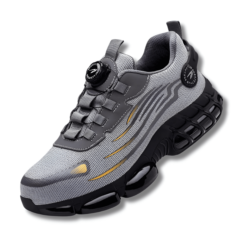 Steel Toe Work Shoes With Kevlar Midsole And Slip Resistant Sole