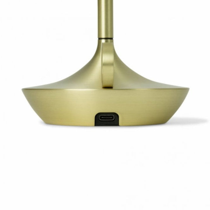 Sladdlös uppladdningsbar bordslampa i aluminium - dimbar, Ø 12 × H 26 cm