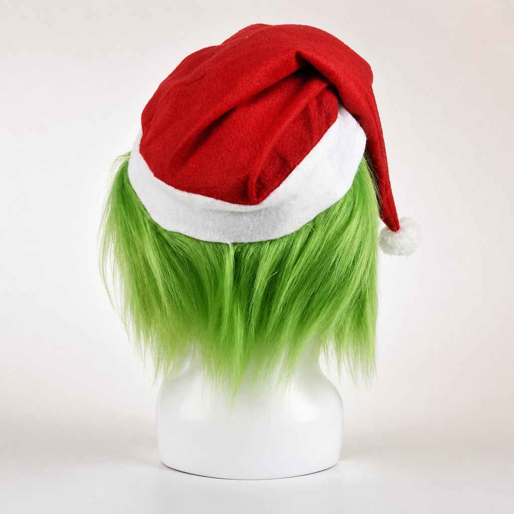 Set con maschera del Grinch e guanti verdi abbinati