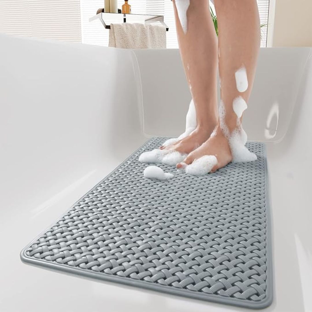 Secure grip bathtub mat: non-slip and washable | Ka-mostore