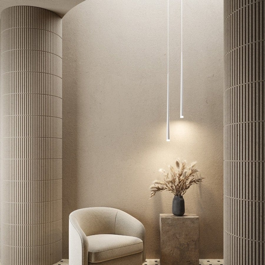 NyxLumen Teardrop Pendant Light With Adjustable LED Cable For Modern Interiors And Living Spaces