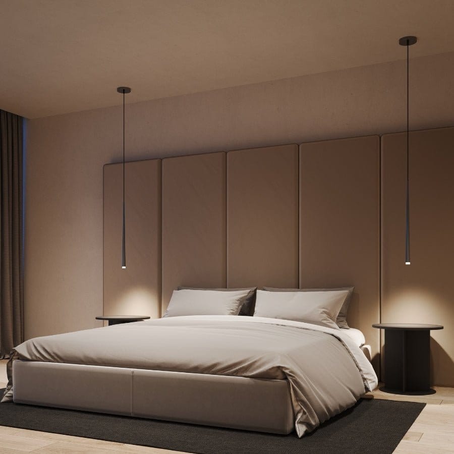 NyxLumen Teardrop Pendant Light With Adjustable LED Cable For Modern Interiors And Living Spaces