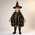 Halloweenkostuumset voor kinderen: heks en tovenaar — Cape en puntmuts