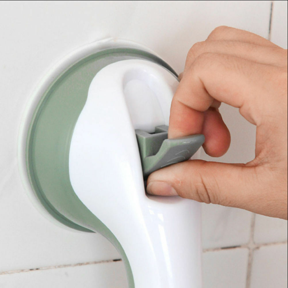 Grab Bar With Suction Cup For Bathroom No Drilling 80kg Shower Toilet