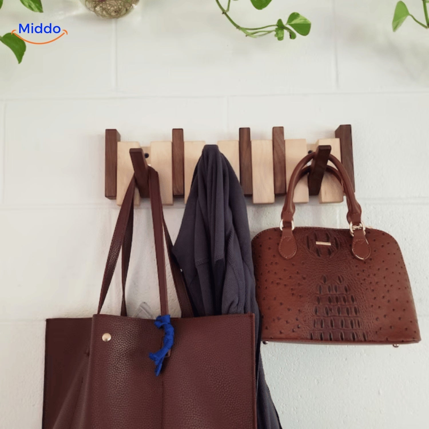 Wooden Piano Style Wall Hook | Handmade Organizer | Ka-mostore