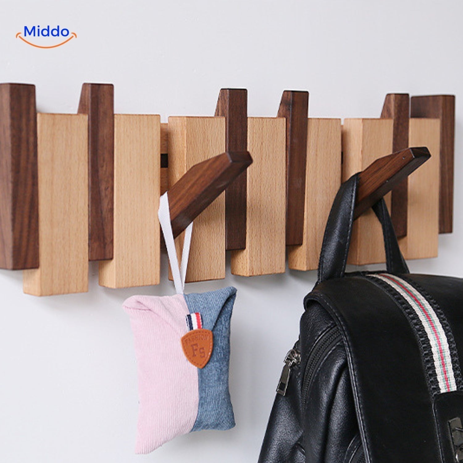 Wooden Piano Style Wall Hook | Handmade Organizer | Ka-mostore