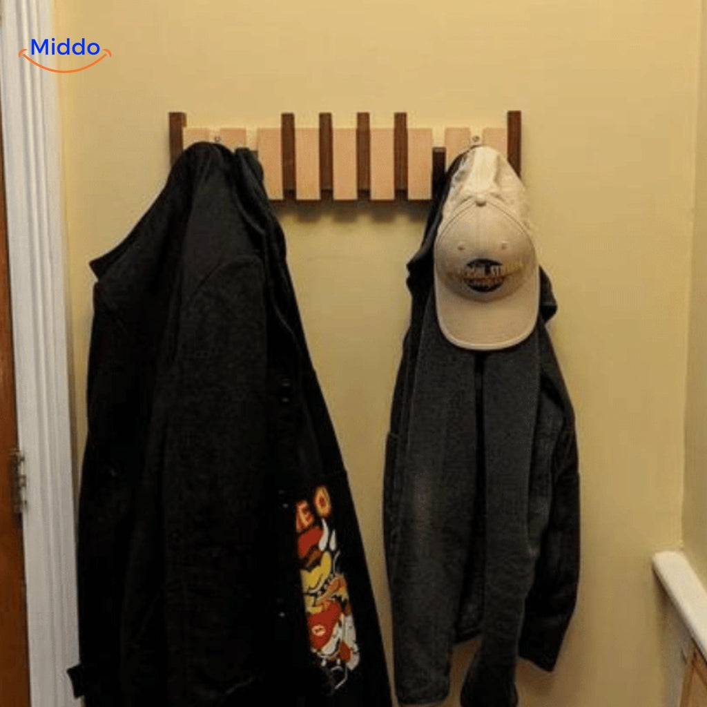 Wooden Piano Style Wall Hook | Handmade Organizer | Ka-mostore