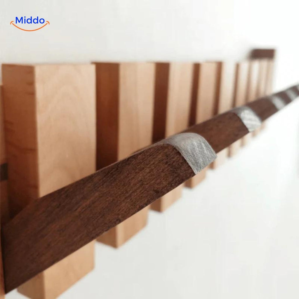 Wooden Piano Style Wall Hook | Handmade Organizer | Ka-mostore