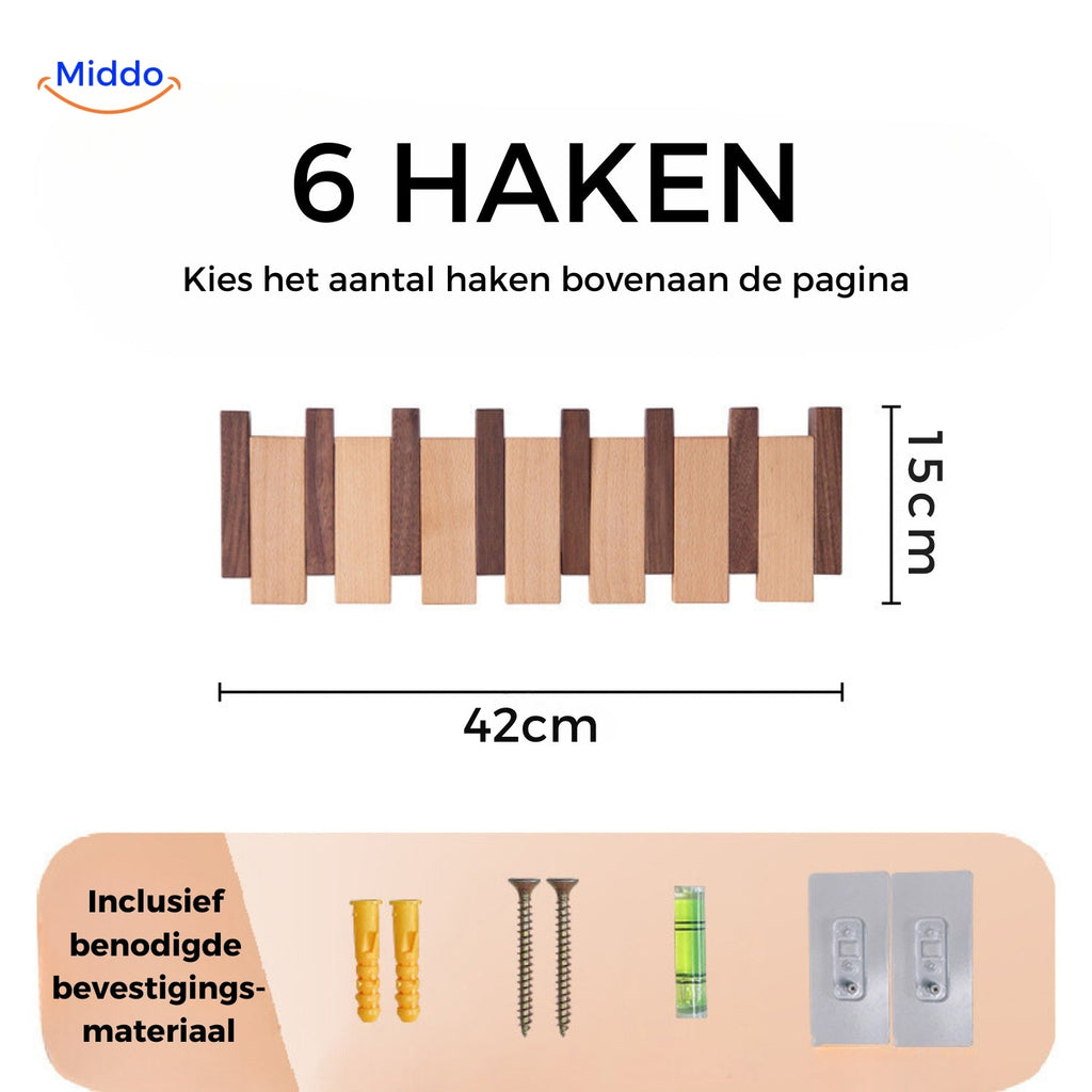 Wooden Piano Style Wall Hook | Handmade Organizer | Ka-mostore