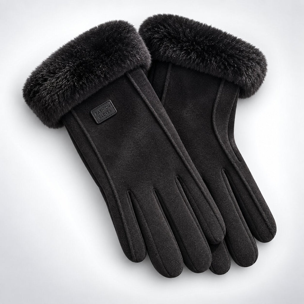 Luvas de inverno em pele de borrego KuschelHand para mulher — Quentes, elegantes e ideais para o frio