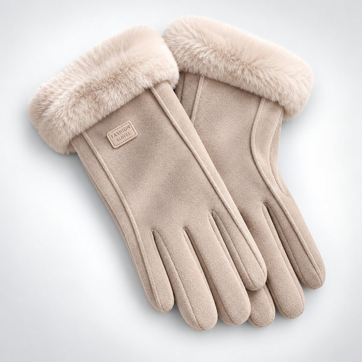 Luvas de inverno em pele de borrego KuschelHand para mulher — Quentes, elegantes e ideais para o frio