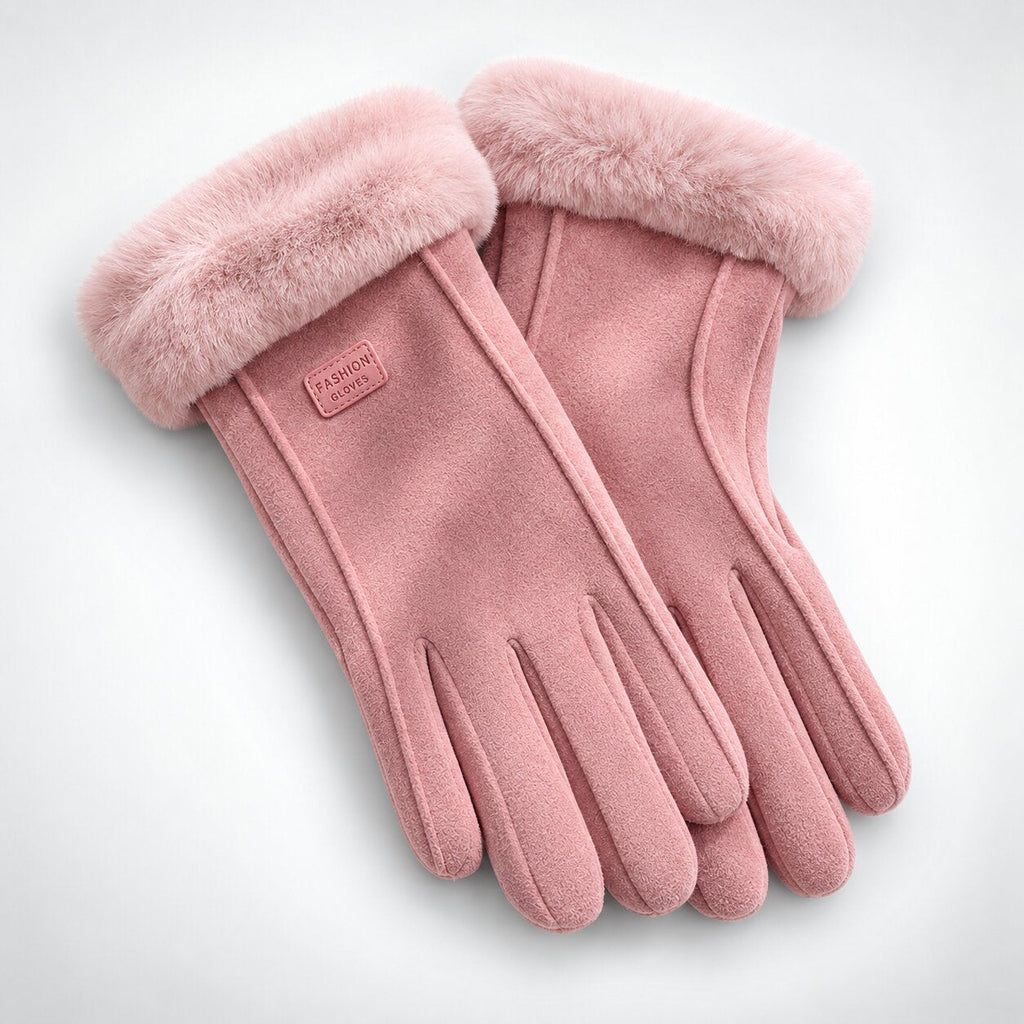 Luvas de inverno em pele de borrego KuschelHand para mulher — Quentes, elegantes e ideais para o frio