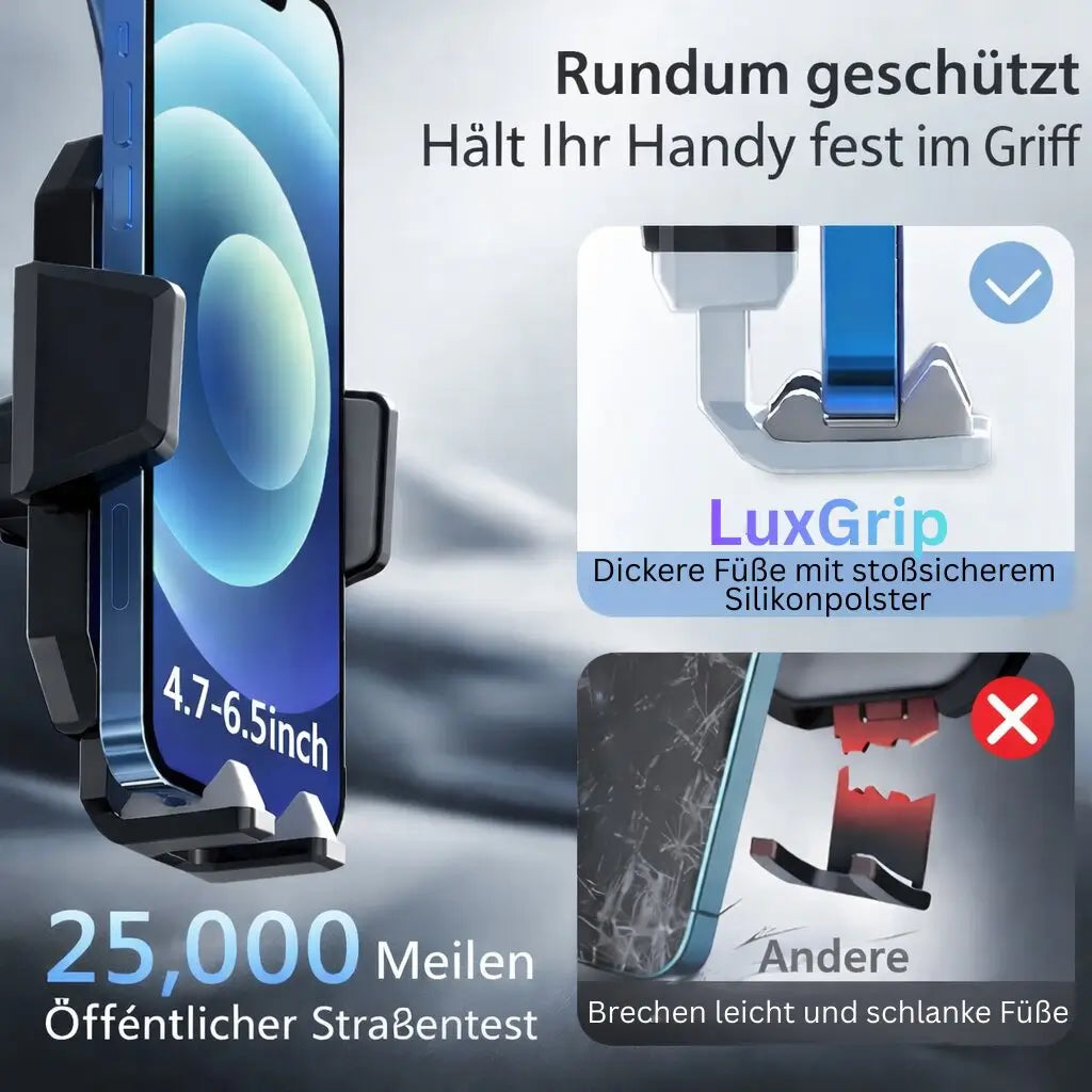حامل هاتف السيارة الآمن LuxGrip — حامل هاتف ذكي للاستخدام دون الإمساك به