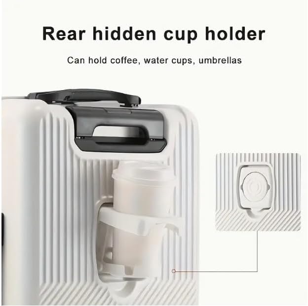 Equipaje de mano con portabebidas, USB y cerradura TSA | Ka-mostore